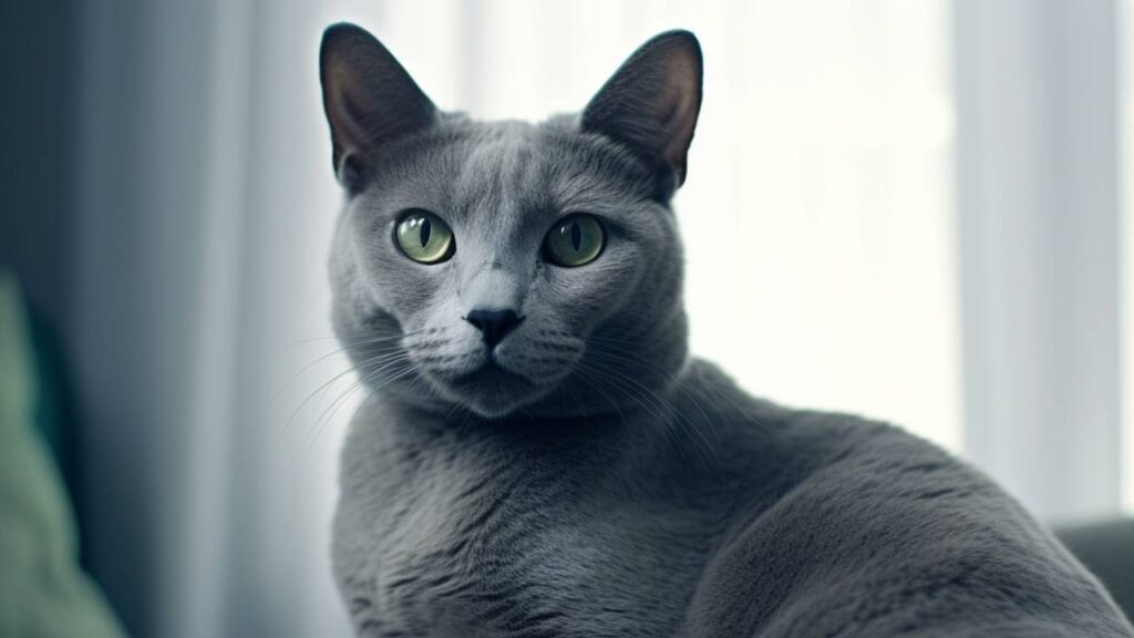 Russian Blue cat breed picture