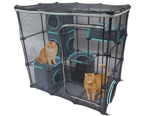 Kitty City Claw Indoor and Outdoor Mega Kit Cat Furniture, Cat Sleeper, Outdoor Kennel