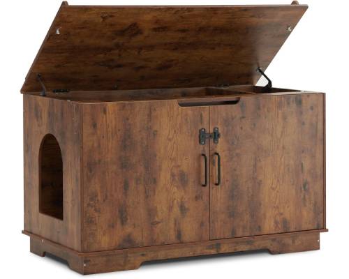 MCombo X-Large Cat Litter Box Furniture Hidden with Top Opening