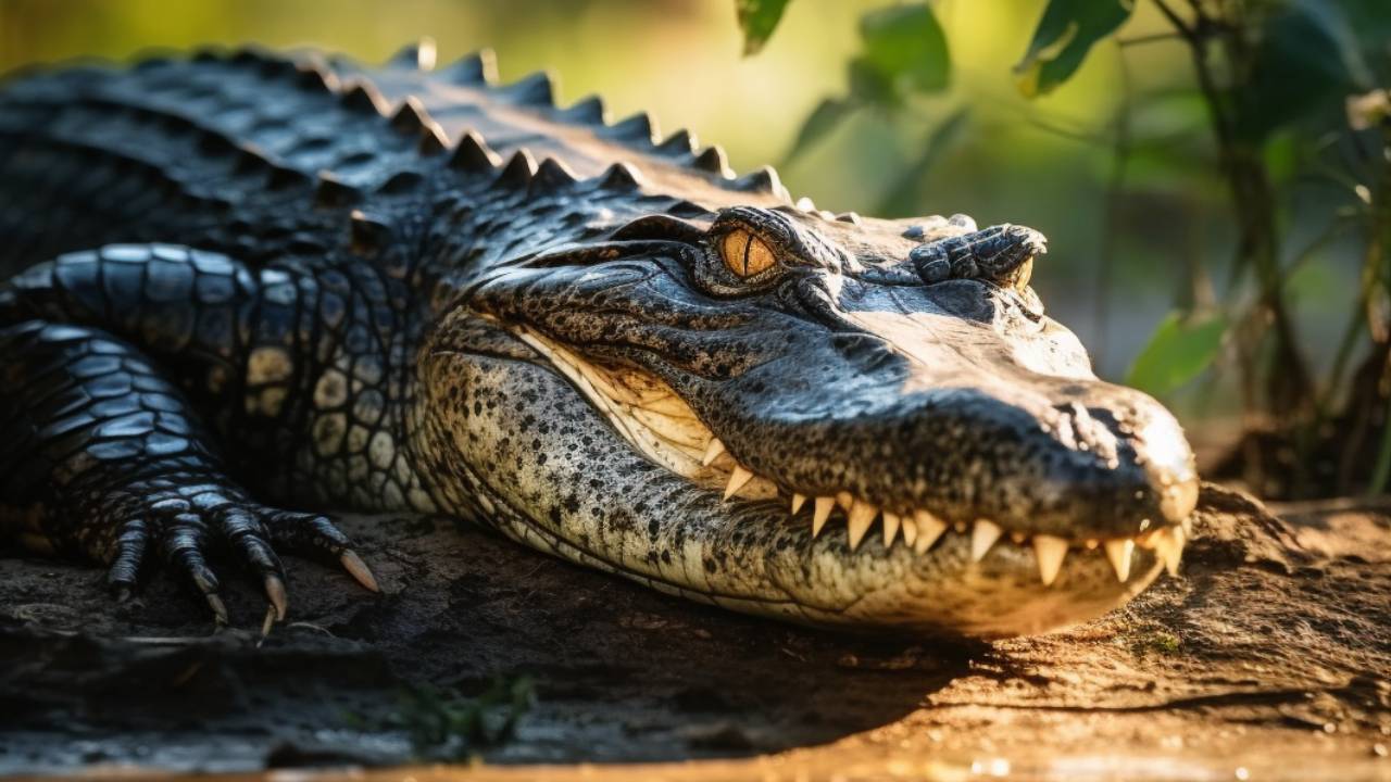 Alligators in natural