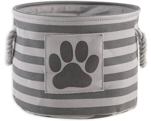 Bone Dry Pet Storage Collection Striped Paw Patch Bin