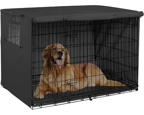 MidWest Homes for Pets Newly Enhanced Single Door iCrate Dog Crate, Includes Leak-Proof Pan, Floor Protecting Feet, Divider Panel & New Patented Features