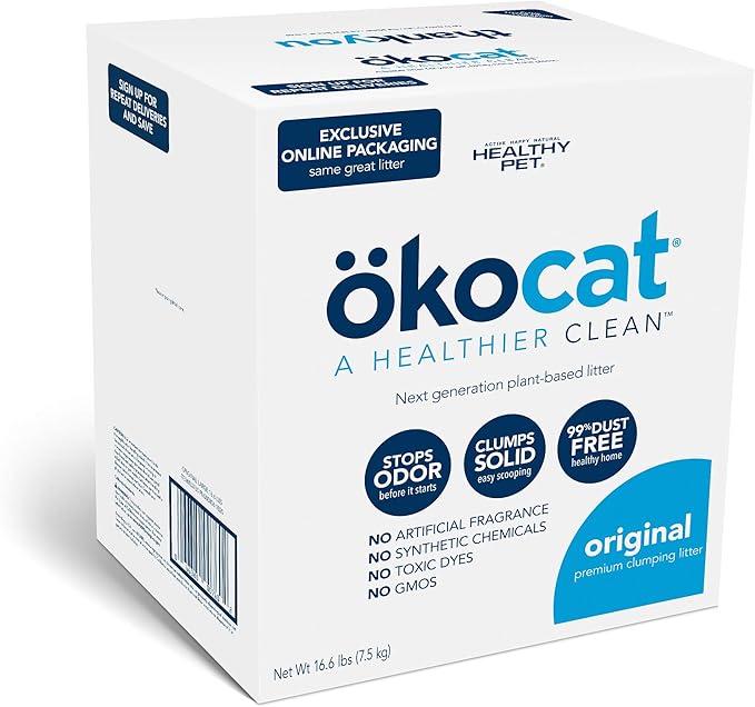 ökocat Original Low-Dust Natural Wood Clumping Cat Litter