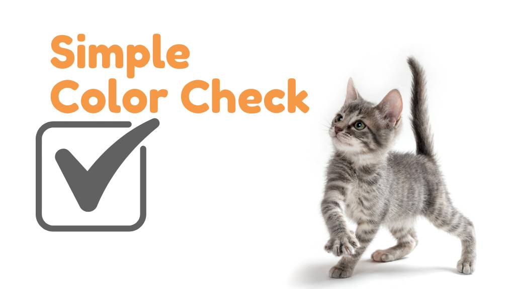 cat color check guide